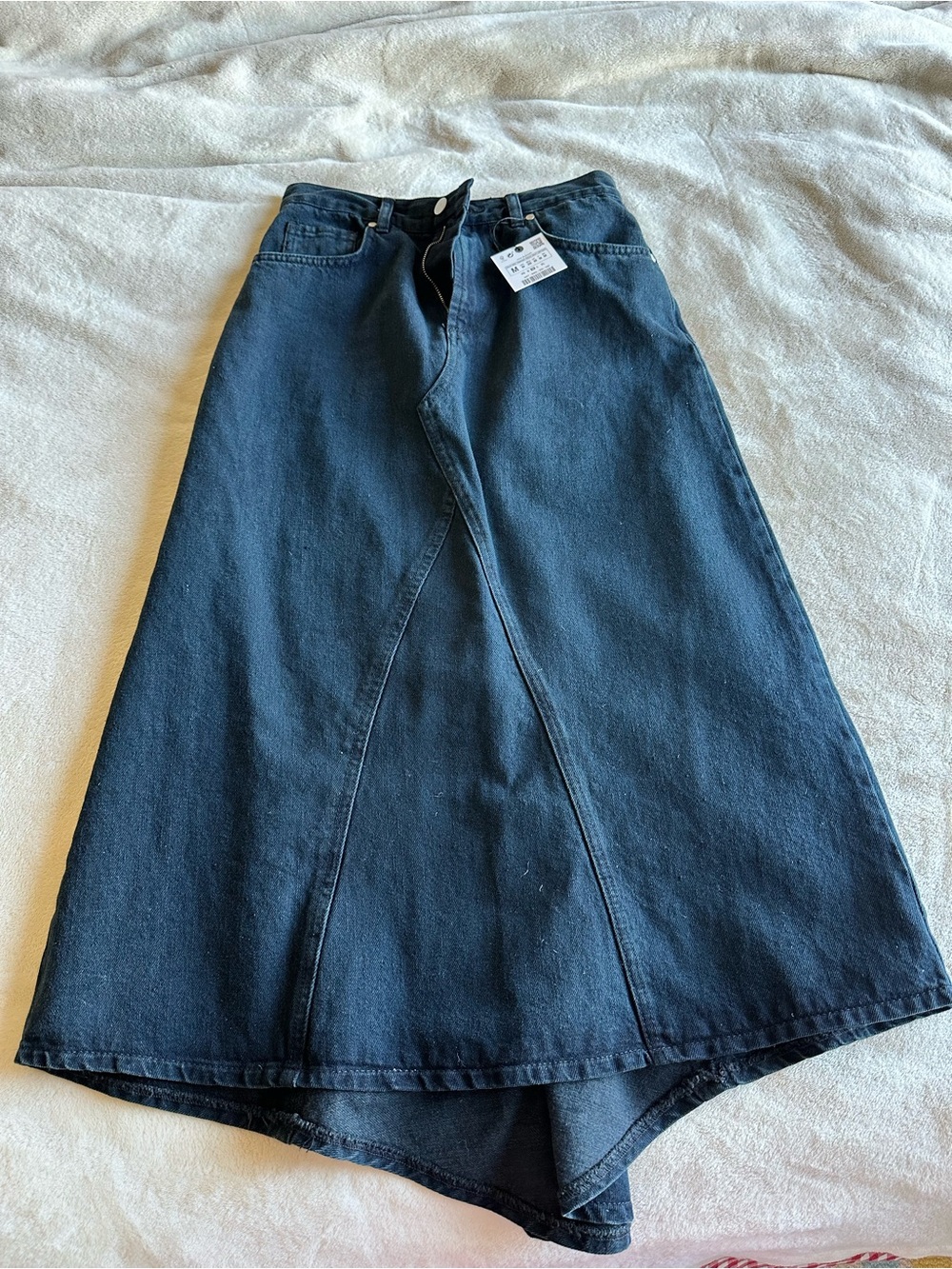 Zara Denim Maxi Skirt